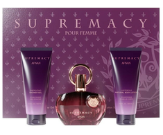 Afnan Supremacy Violet EDP kvepalų vanduo moterims, 100 ml + dušo želė, 100 ml + drėkinamasis kūno losjonas, 100 ml
