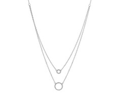 Again Jewelry Double sidabrinis pakabukas with rings AJNA0030