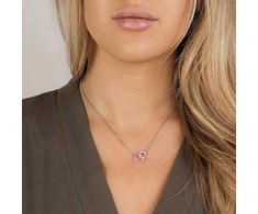 Again Jewelry Vėlgi juvelyrikos mada Sidabrinis karoliai susieti žiedai AJNA0024