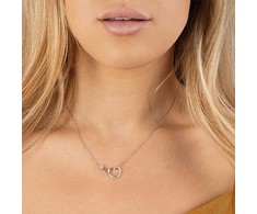 Again Jewelry Vėl papuošalai Infinity Love Romantiški Sidabrinis karoliai AJNA0011