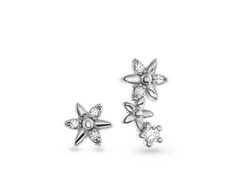 Again Jewelry Asimetriški sidabriniai auskarai su kubiniu cirkoniu AJNS0035