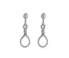 Again Jewelry Akinantys sidabriniai auskarai su kubiniu cirkoniu AJNS0015