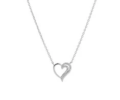 Again Jewelry Delicate sidabrinis pakabukas Heart AJNA0015 (chain, pendant)