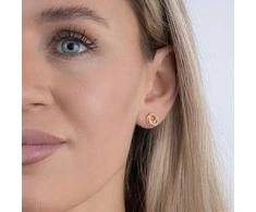 Again Jewelry Gold-plated earrings with cubic zirconia AJNS0069