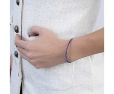 Again Jewelry Lapis lazuli mineral bracelet AJKNR015