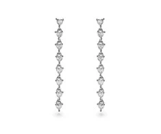 Again Jewelry Romantiški sidabriniai auskarai su kubiniu cirkoniu AJNS0037