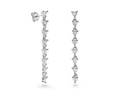 Again Jewelry Romantiški sidabriniai auskarai su kubiniu cirkoniu AJNS0037