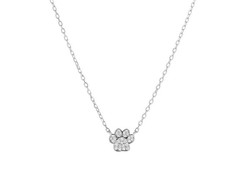 Again Jewelry Sidabrinis pakabukas Paw AJNA0026