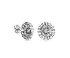 Again Jewelry Sidabriniai auskarai su smeigtukais su kubiniu cirkoniu AJNS0005