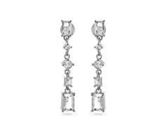 Again Jewelry Blizgantys sidabriniai kabantys auskarai su cirkoniais AJNS0029