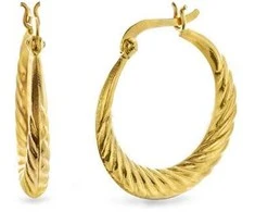Again Jewelry Stilingi paauksuoti žiediniai auskarai AJNS0063