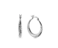 Again Jewelry Stilingi sidabriniai auskarai su lankeliu AJNS0062
