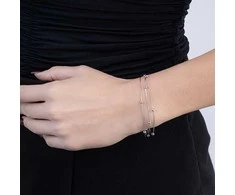 Again Jewelry Triguba sidabrinė apyrankė moterims Hadek AJNR0023