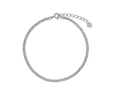 Again Jewelry Tennis sidabrinis bracelet with cubic zirconia AJNR0001