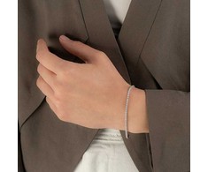Again Jewelry Tennis sidabrinis bracelet with cubic zirconia AJNR0001