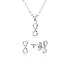 Agato Sidabrinis jewelry set Infinity AGSET365R (earrings, pakabukas, pendant)