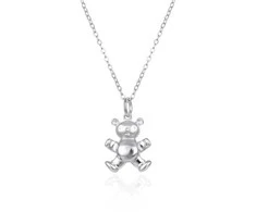 Agato Beautiful girls´ sidabrinis pakabukas Teddy Bear AGT-ND02X