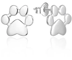 Agato Žavūs sidabriniai auskarai „Paws“ AGT-E197P