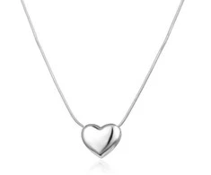 Agato Subtilus sidabrinis karoliai Heart AGS1575/47