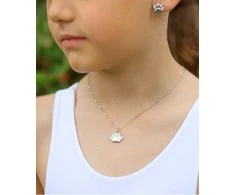 Agato Girls´ sidabrinis pakabukas Paw AGT-ND03W