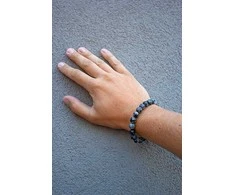 Agato Obsidiano karoliukų apyrankė MINK157/20