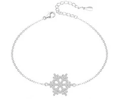 Agato Sidabrinė apyrankė Snowflake AGT-B001W