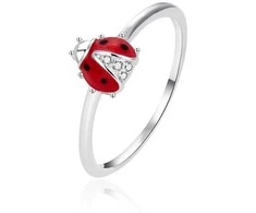 Agato Sidabrinis vaikiškas žiedas Ladybug AGT-RD03