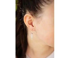 Agato Sidabrinis dangle earrings Angel wings AGUC2360L