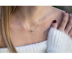 Agato Sidabriniai karoliai EKG kreivė ir širdis AGT-N015W