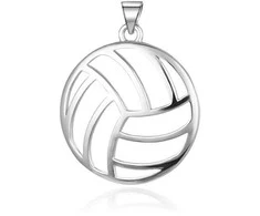 Agato Sidabrinis pendant Volleyball ball AGH735