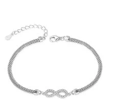 Agato Stilinga sidabrinė apyrankė Infinity AGB770/21