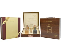Set Al Haramain Amber Oud Collection 4 x 60ml - Amber Oud Gold Edition + Amber Oud Bleu Edition + Amber Oud Baltas Edition + Amber Oud Carbon Edition