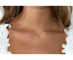 Alisia Auksu padengtas vėrinys su Swarovski perlais "L" AL4258.01.912
