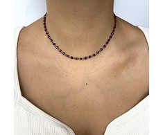 Alisia Sidabrinis and garnet bead pakabukas AL4263.02.029