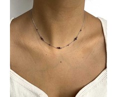 Alisia Sidabrinis pakabukas with garnet AL4266.02.029