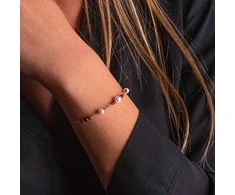 Alisia Gold-plated bracelet with pearls and garnets AL5182.01.029