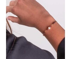 Alisia Gold-plated bracelet with pearls and garnets AL5180.01.029