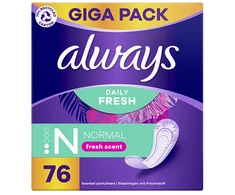 Always Įklotai kasdieniam gaivumui, normalus gaivus kvapas, 76 vnt.