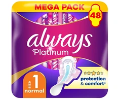 Always Platinum Normal sanitary napkins 48 pcs