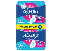 Higieniniai paketai ALWAYS Ultra Super Plus, S2, 16 vnt.