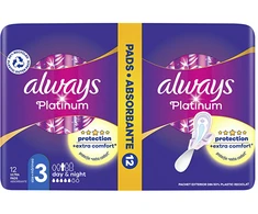 Higieniniai paketai ALWAYS Platinum Night, 12vnt.