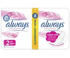 Higieniniai paketai ALWAYS Ultra Super Plus Sens., 16 vnt.