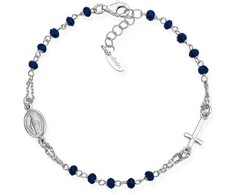 Amen Original sidabrinis bracelet with crystals Rosary BROBBL3