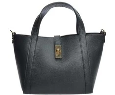 Anna Luchini Women's leather handbag AL WH TSBV 20 Nero