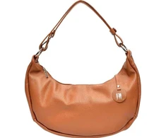 Anna Luchini Women's leather handbag AL 116 Cognac