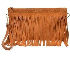 Anna Luchini Women's leather handbag AL 8176T Cognac