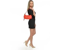 Anna Luchini Dámská kožená kabelka Banana Bag AL1912T Rosso