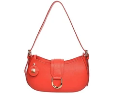 Anna Luchini Dámská kožená kabelka Banana Bag AL1912T Rosso