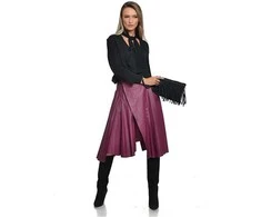 Anna Luchini Women's leather handbag AL 8176T Nero