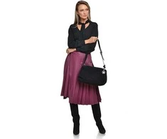 Anna Luchini Women's leather handbag AL 8169 Nero